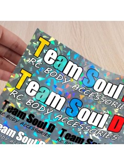 Holo-Klebefolie A4 Bögen, bedruckbar mit Laser und Inkjet