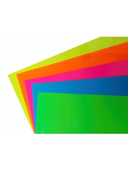 Neon Farben Flexfolien - Set, 5 Bögen ideal für kl. Plotter